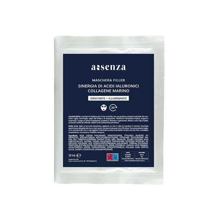 Maschera Viso Tnt Filler 30ml - Collagene Marino e Sinergia di Acidi Ialuronici